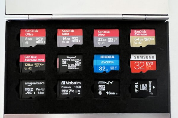 microSD Cards used for benchmarking