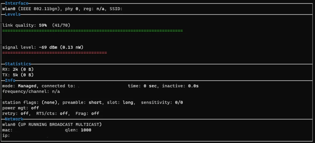 BananaPi M2 Zero WiFi Antenna Review 17 Wavemon WiFi Monitoring Software