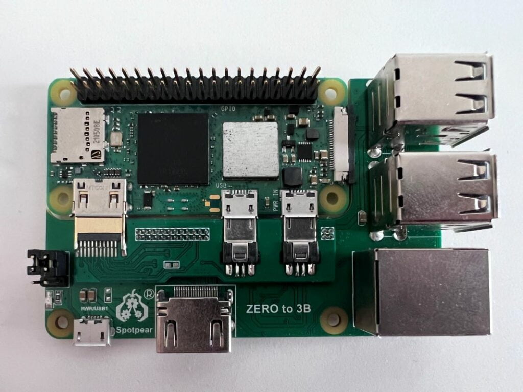 Top of the Raspberry Pi Zero to Pi 3 Adapter