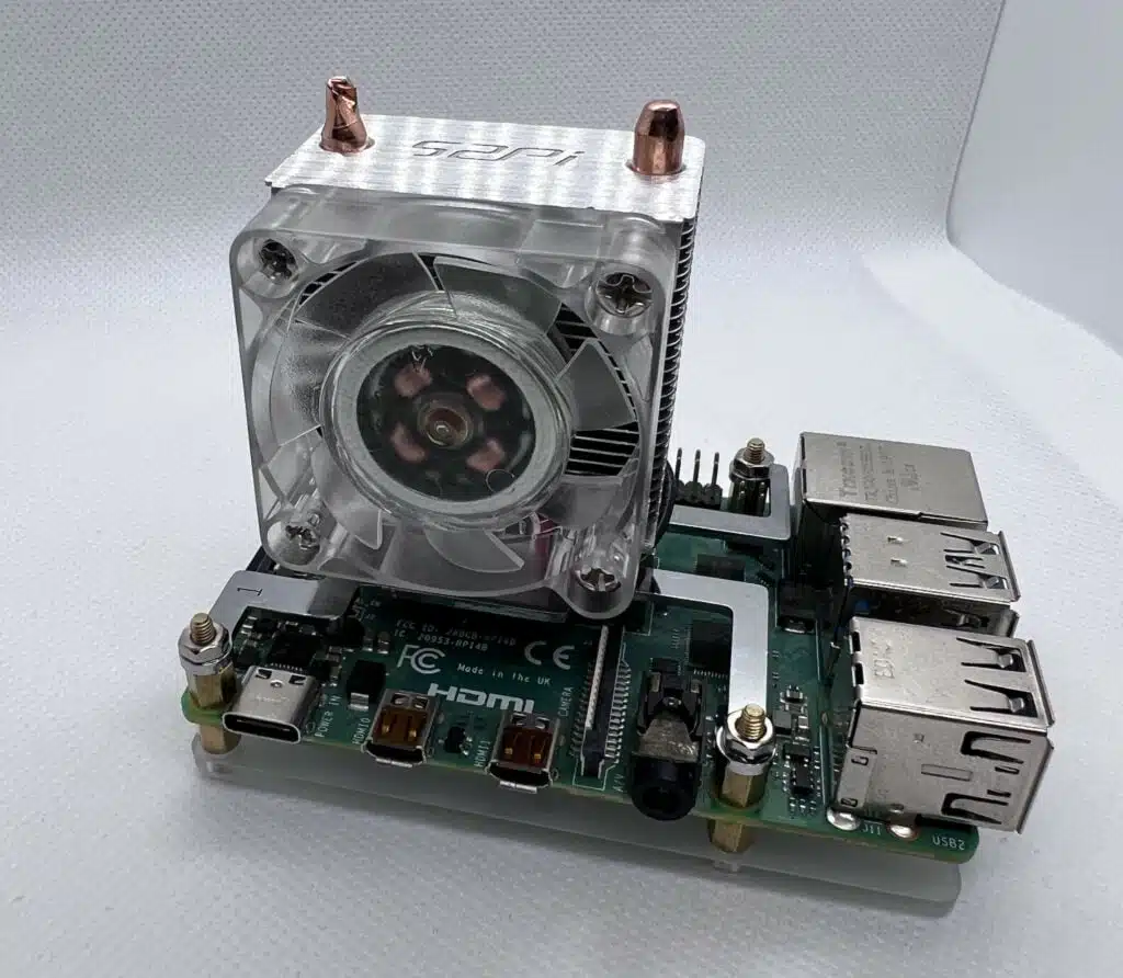 52Pi ICE Tower Raspberry Pi CPU Cooler Review 17 52Pi ICE Tower Raspberry Pi Cooler - Assembled on a Raspberry Pi 4