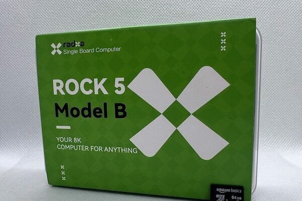 Rock 5B with an Amazon Basics microSD Card
