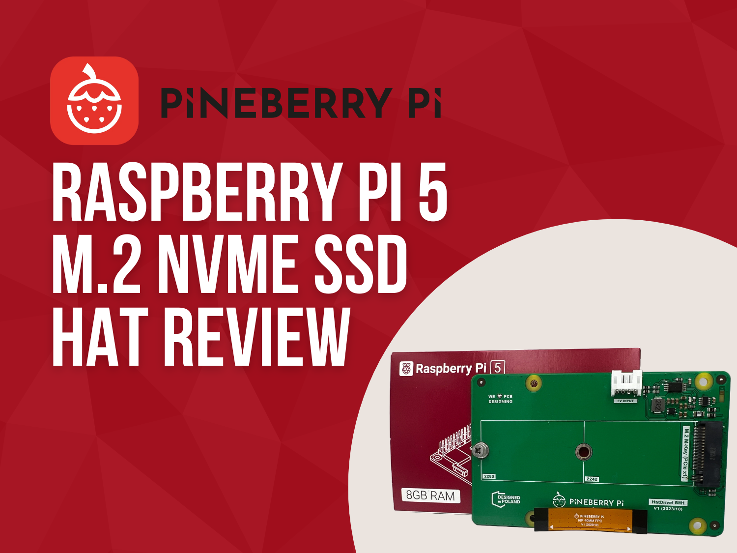 Raspberry Pi 5 SSD Case for Pineberry Hatdrive Bottom 