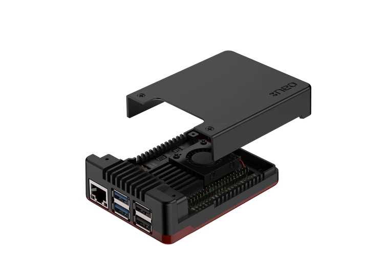 Argon NEO 5 Raspberry Pi 5 Case Review - View with Top Panel