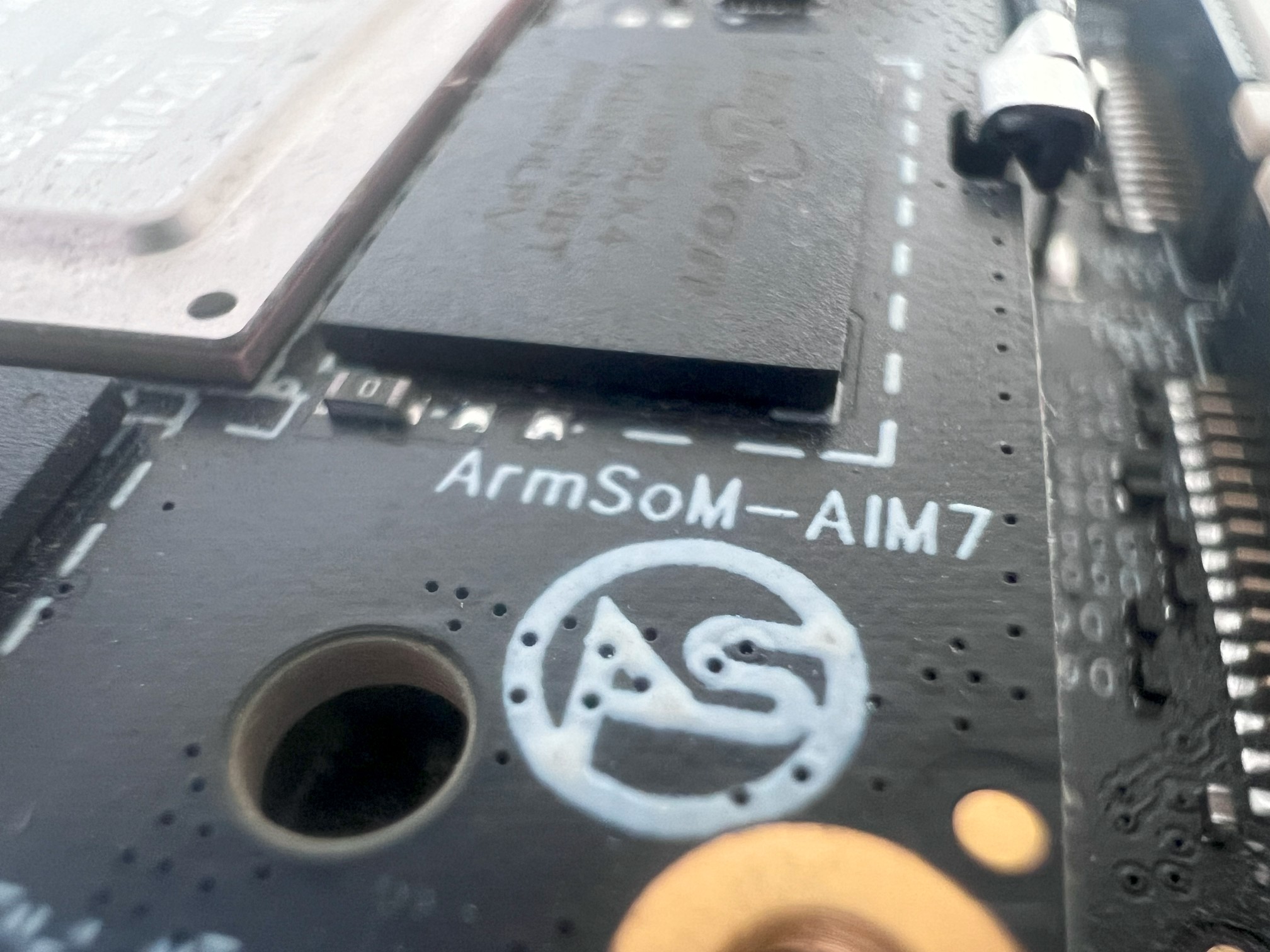 ArmSoM AIM7 Review: RK3588 Meets Jetson Nano 23 ArmSoM AIM7 Review - PCB Close up