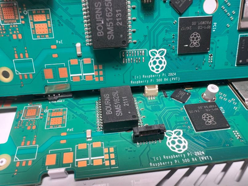NVMe, 16GB RAM, Mechanical Keys 24 Raspberry Pi 500+ Review - PCB Comparison